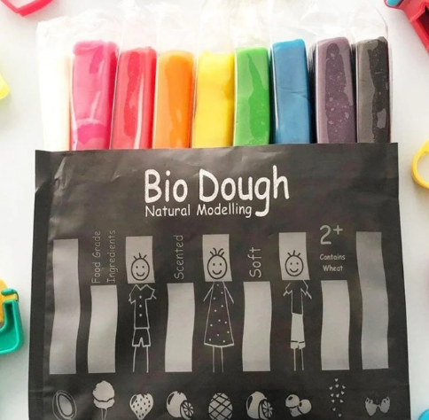 Bio Dough - Rainbow In A Bag - 9 Fun Colours and Scents