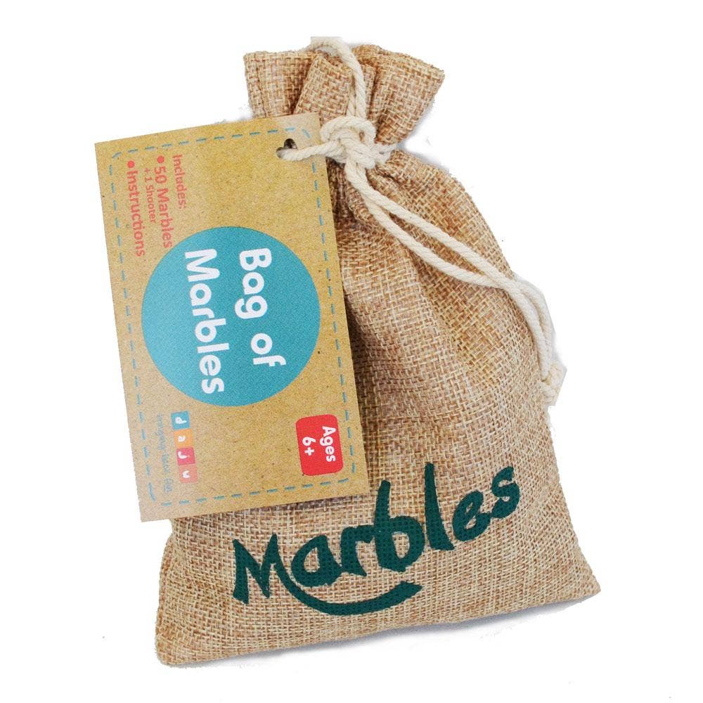 Daju - Daju Bag of Marbles - 50 marbles in assorted designs - Classic Playground Game