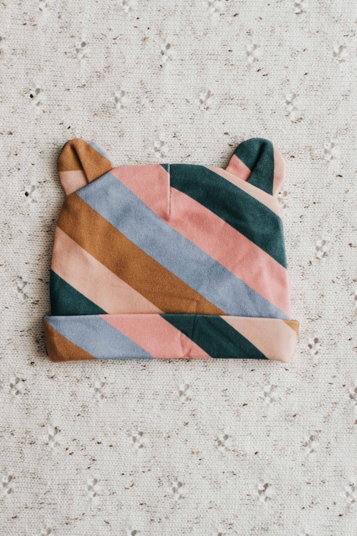 Bencer & Hazelnut - Newborn Beanie - Retro Stripe