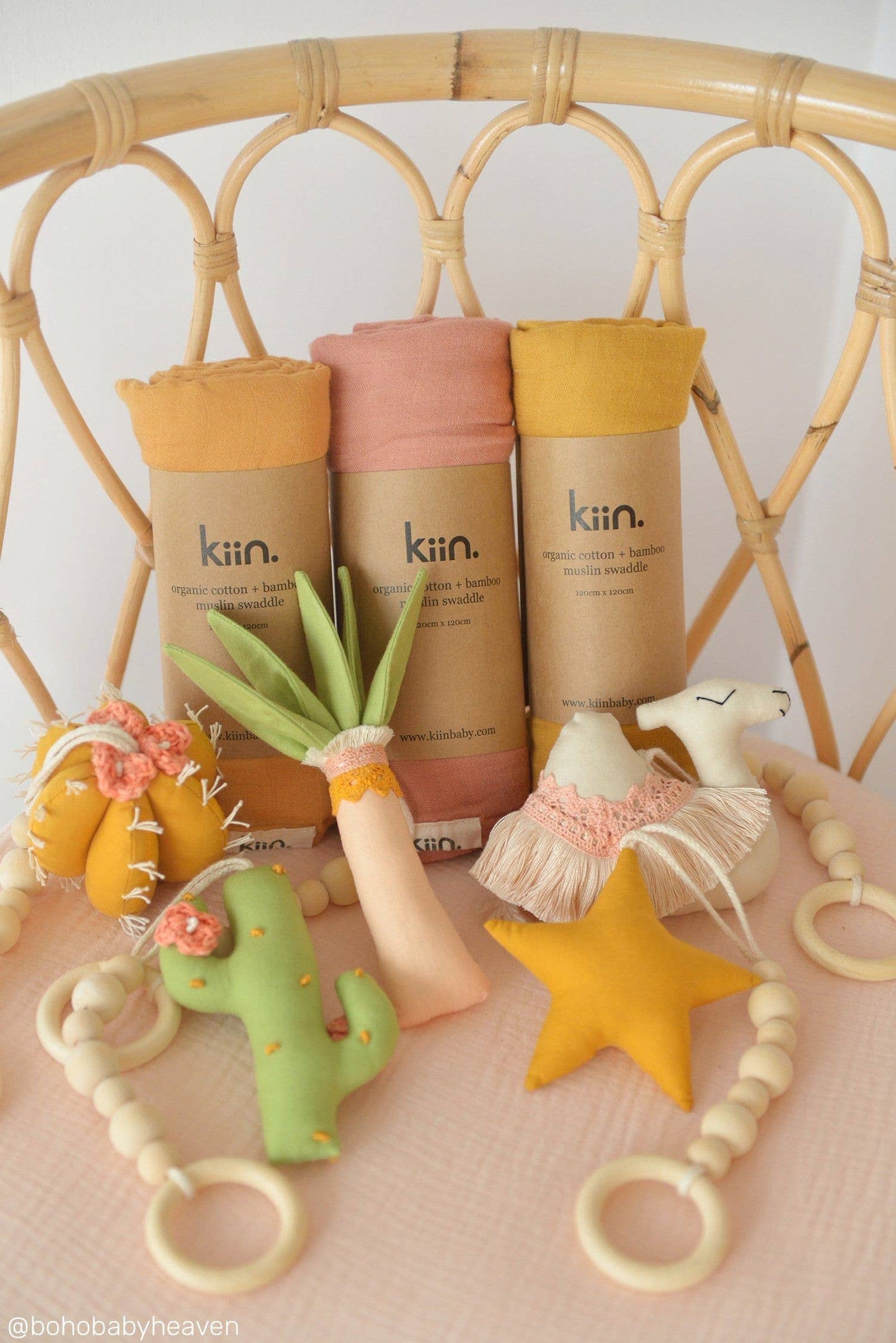 Kiin Baby - Organic Swaddle: Blush