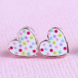 Confetti Heart Earrings - Bunny Box
