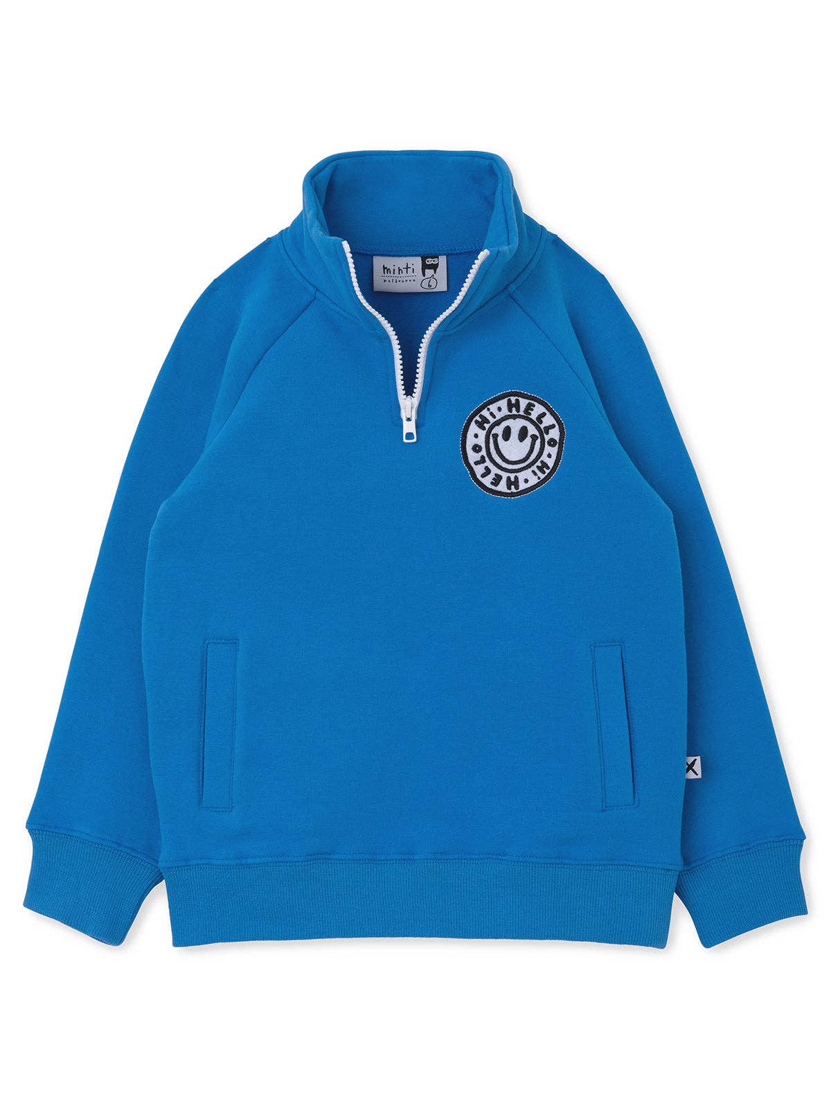 Happy Furry Half Zip Crew