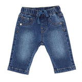 MID INDIGO PULL ON DENIM JEANS
