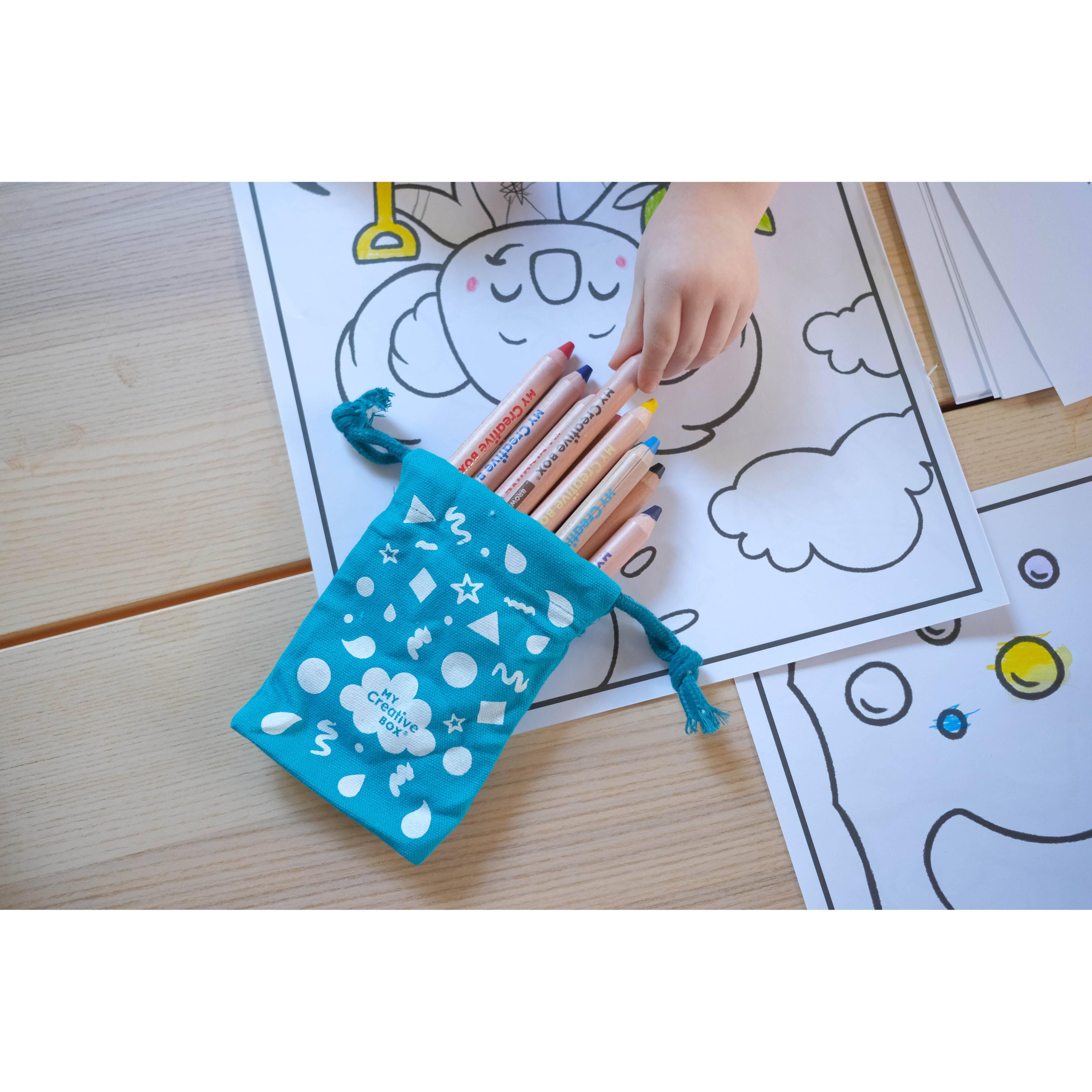 My Creative Box - Woodies 3-in-1 Wooden Pencils | Set of 10