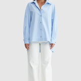 Loey Oversized Shirt Powder Blue