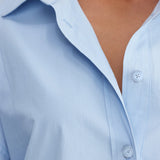 Loey Oversized Shirt Powder Blue