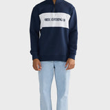 Classic Logo Quarter Zip Navy