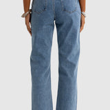 Willow Denim Straight Leg Jean Mid Blue