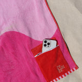 Raspberry Jelly Premium Cotton Beach Towel