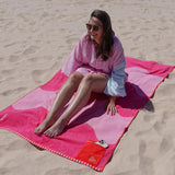 Raspberry Jelly Premium Cotton Beach Towel