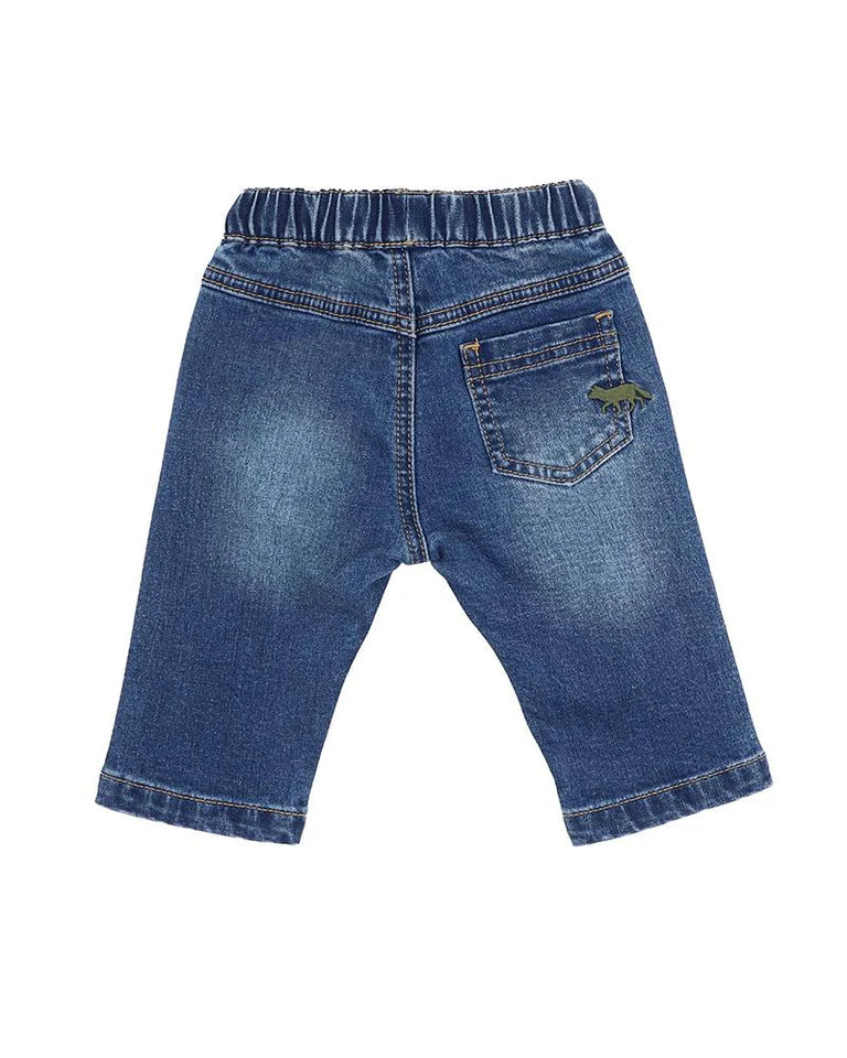 Fox & Finch MID INDIGO PULL ON DENIM JEANS