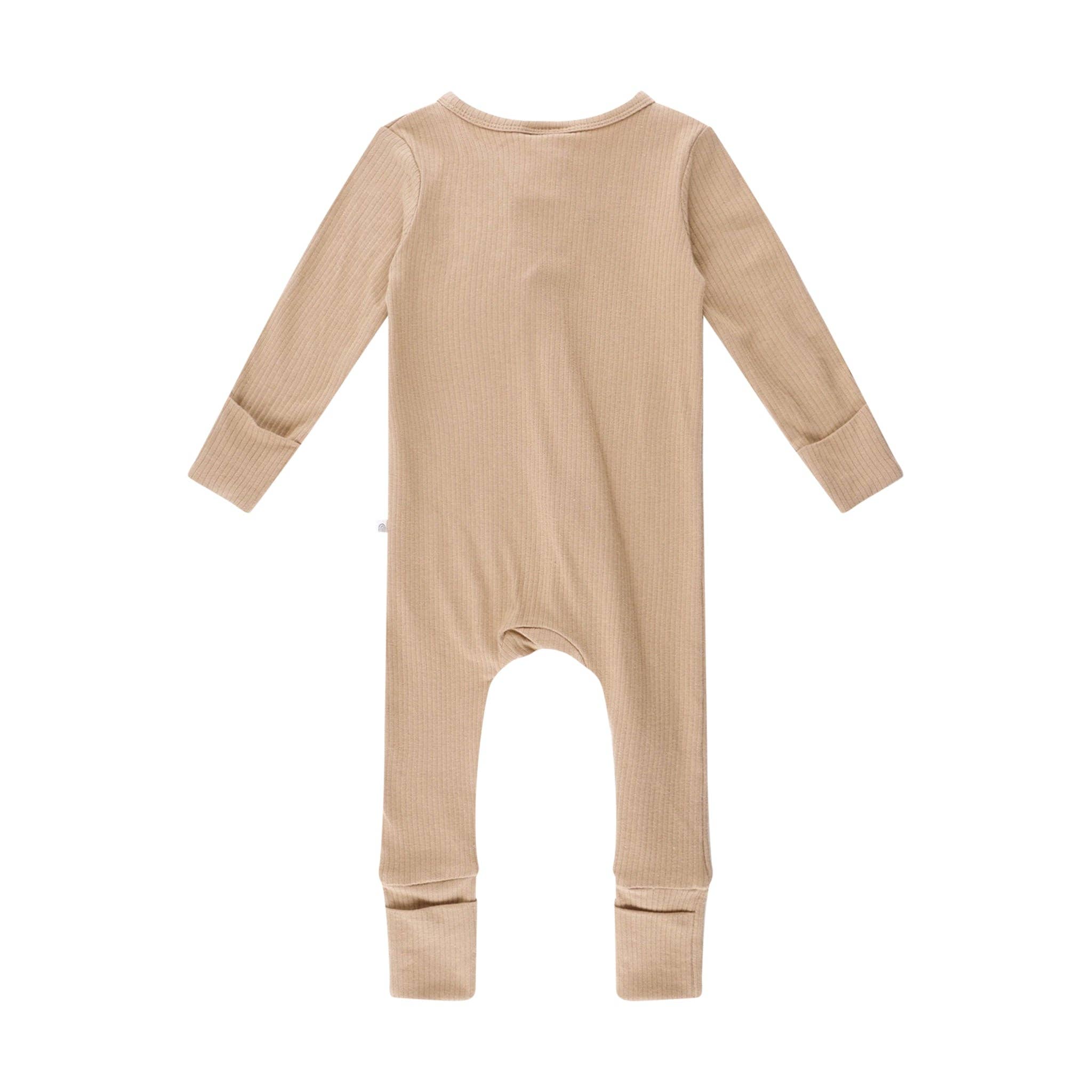 Rib Day Or Night Onesie - Mocha