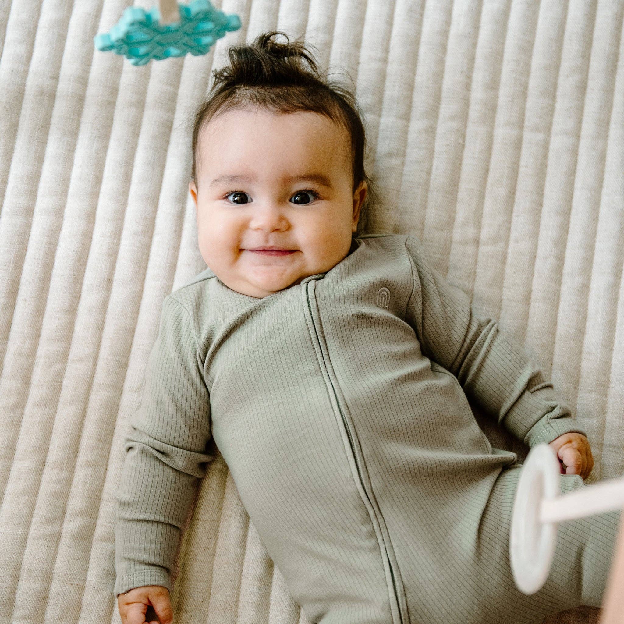 Rib Day or Night Onesie - Sage