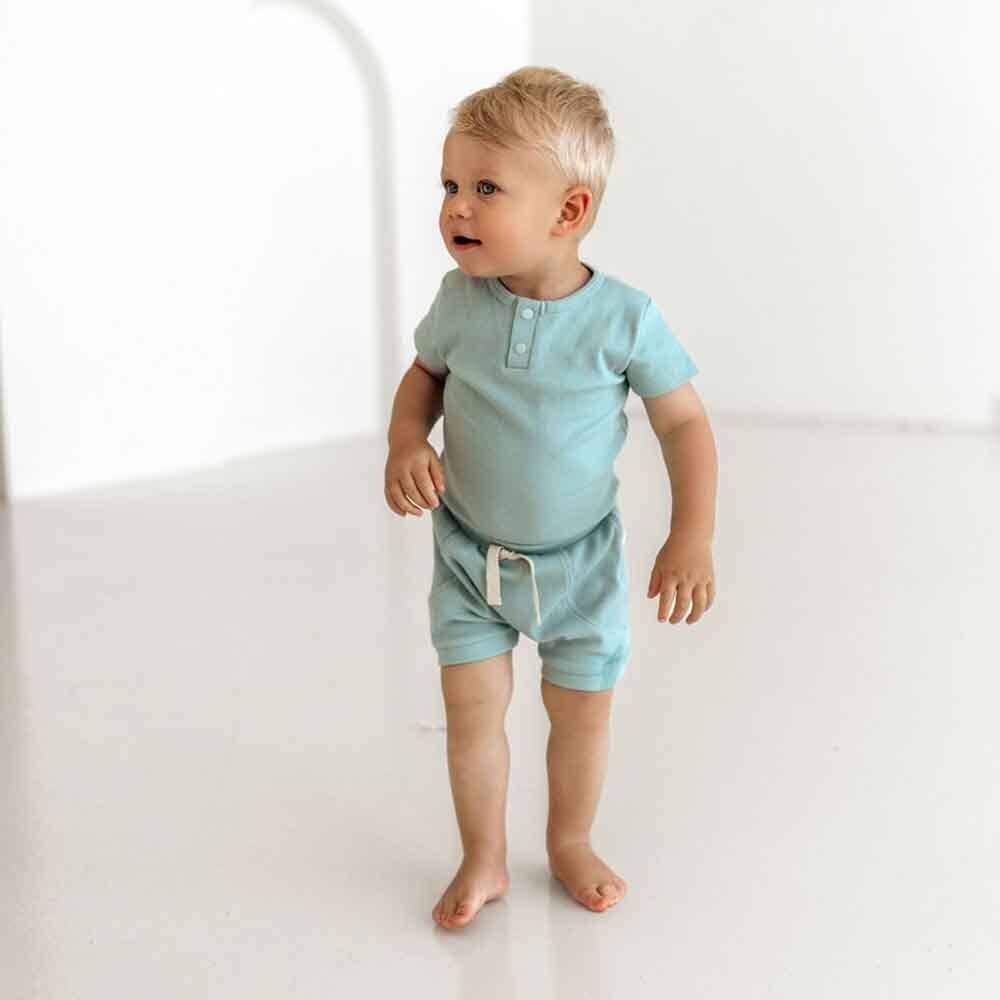 Snuggle Hunny - Sage Shorts