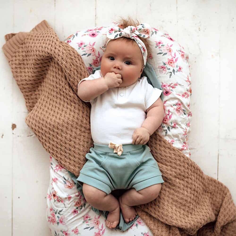 Snuggle Hunny - Sage Shorts