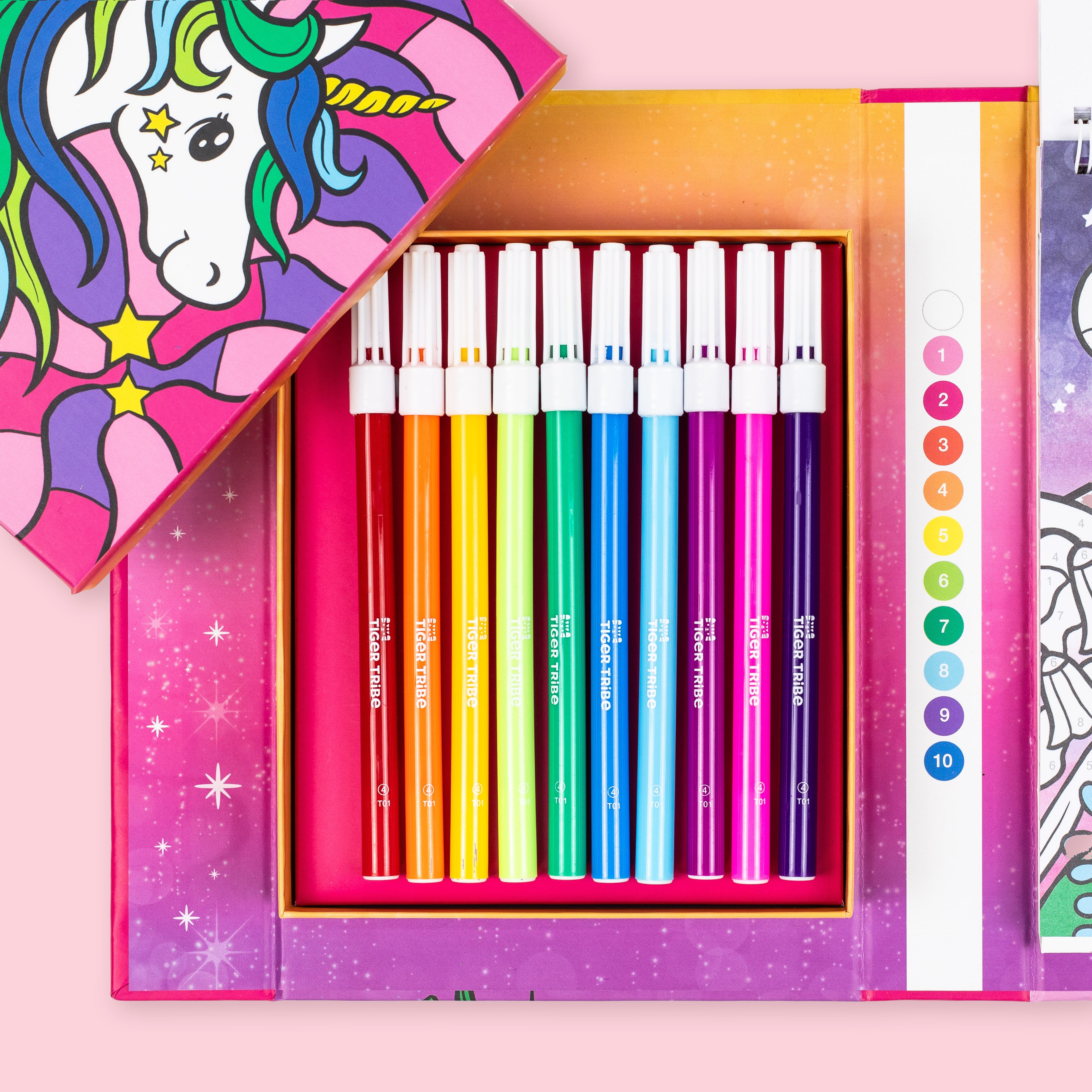 Tiger Tribe - Colour by Numbers - Unicorn Dreaming