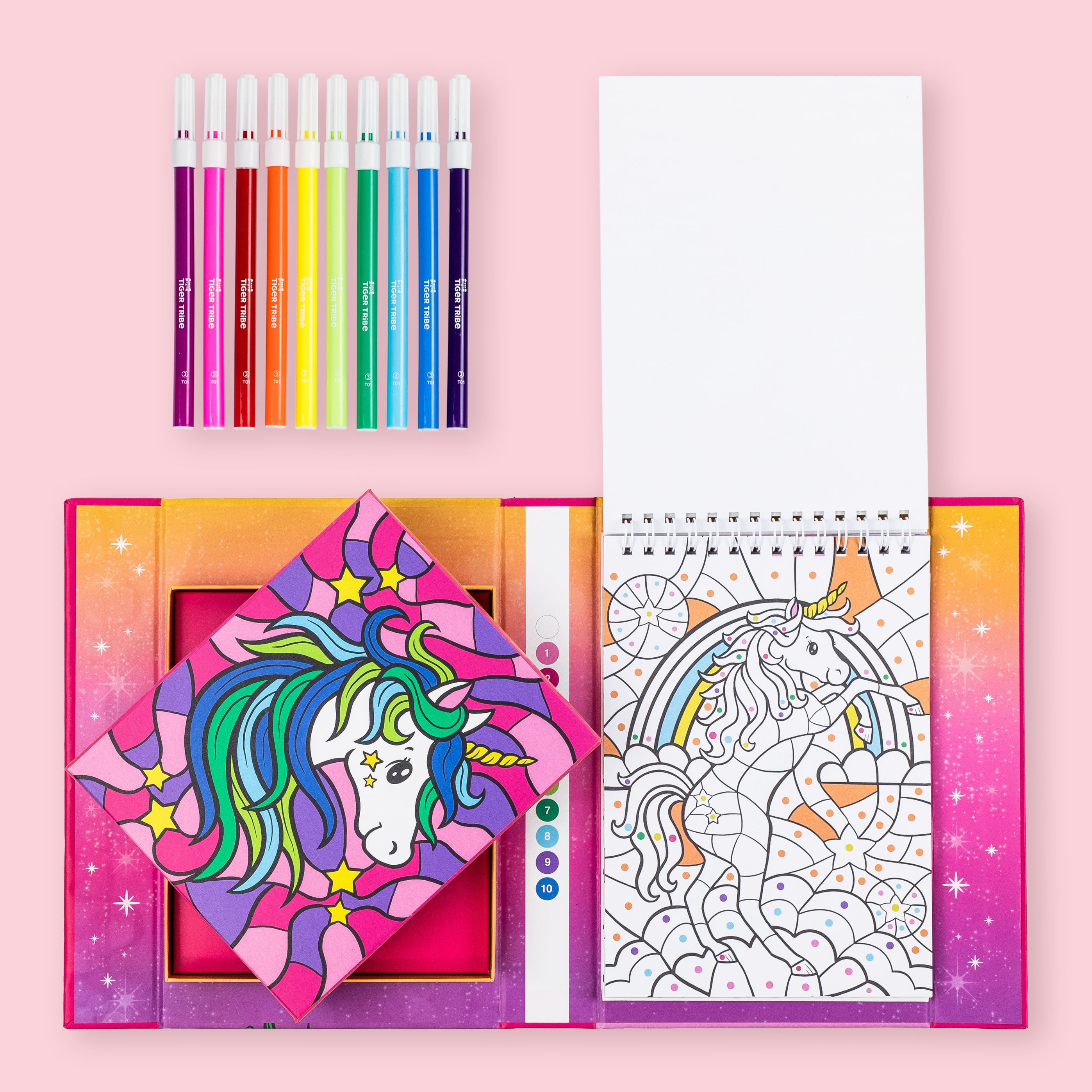 Tiger Tribe - Colour by Numbers - Unicorn Dreaming