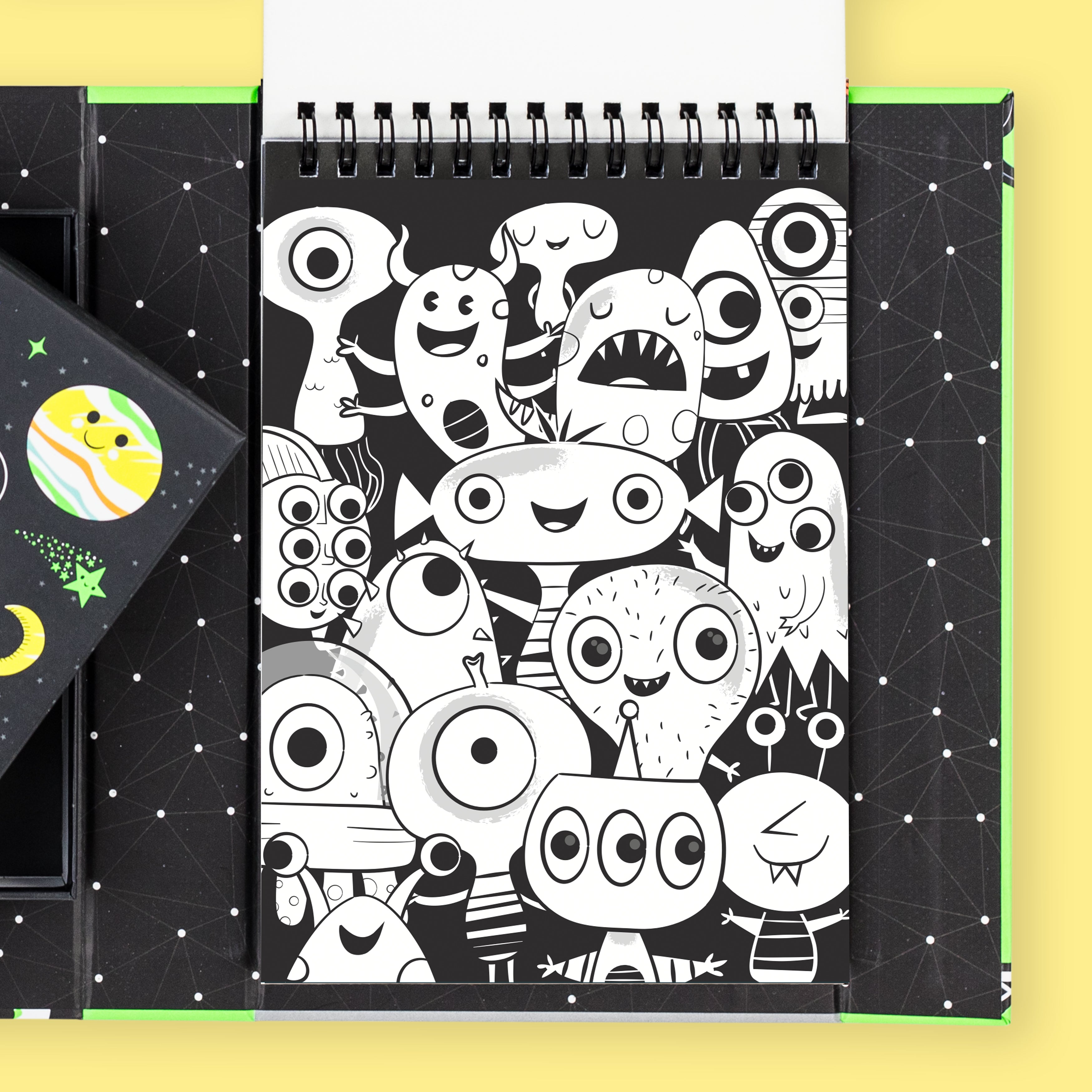 Tiger Tribe - Neon Colouring Set - Outer Space