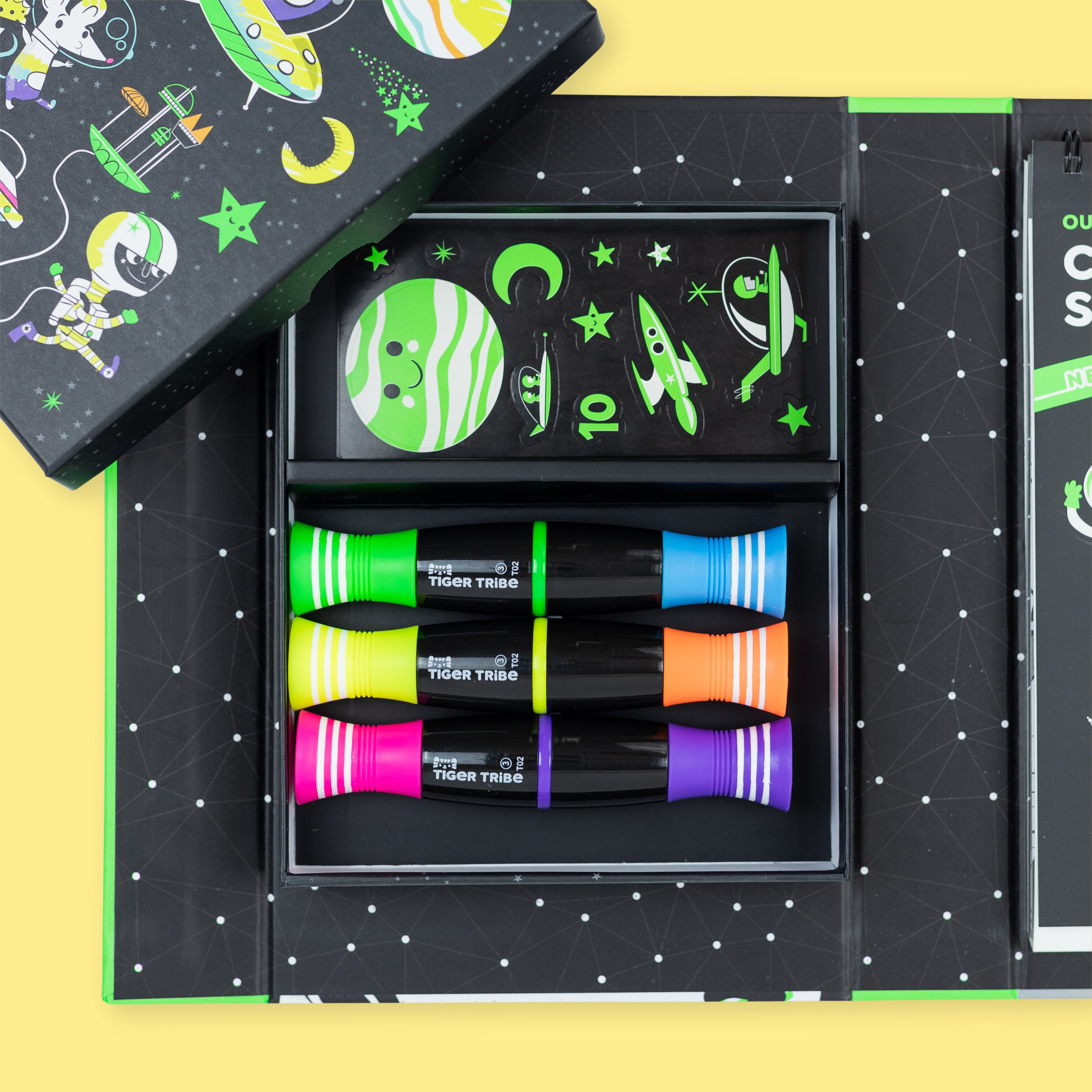 Tiger Tribe - Neon Colouring Set - Outer Space