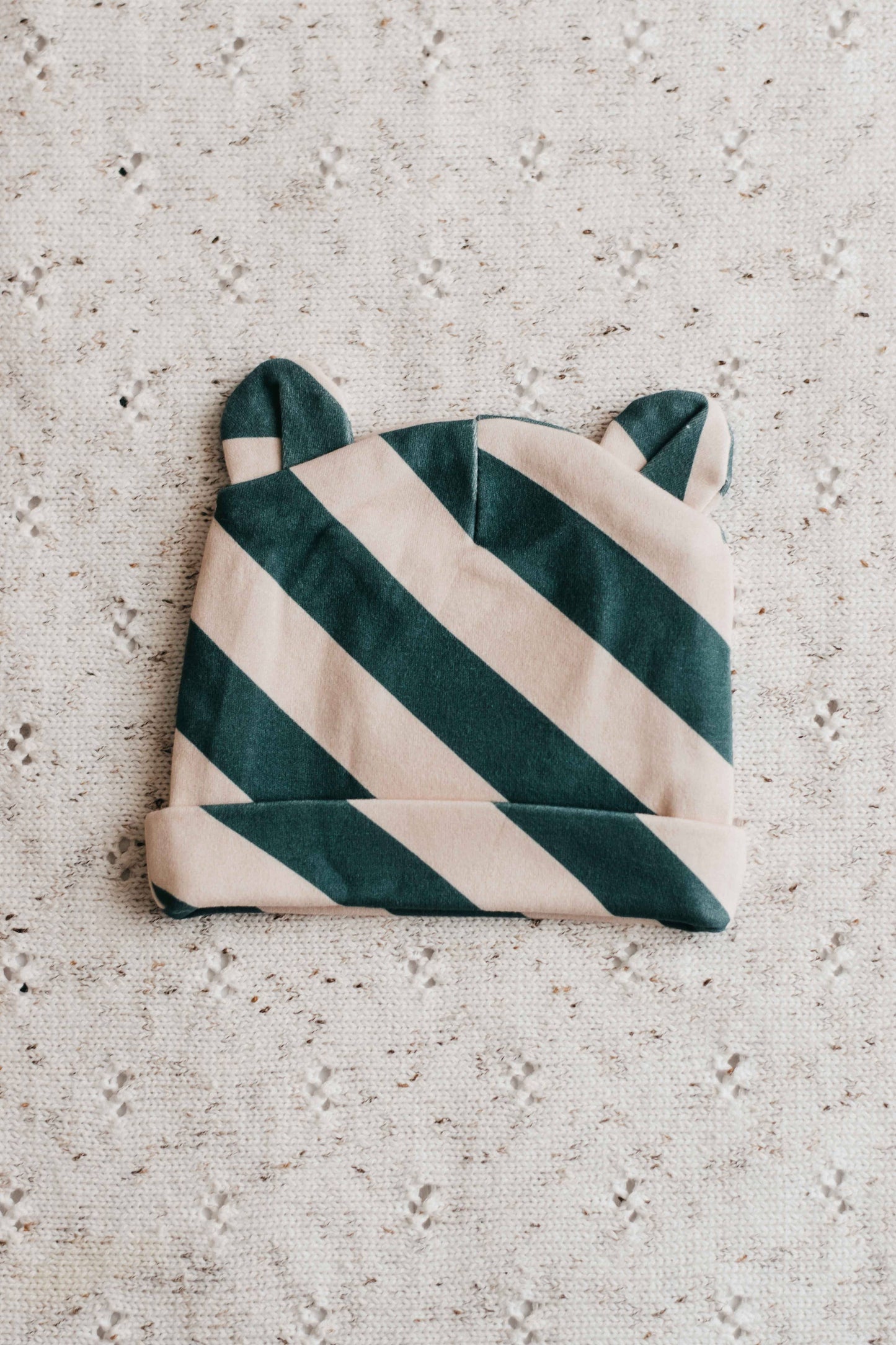 Bencer & Hazelnut - Newborn Beanie - Forest Stripe