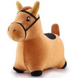 Bouncy Horse Plush Inflatable Ride-On