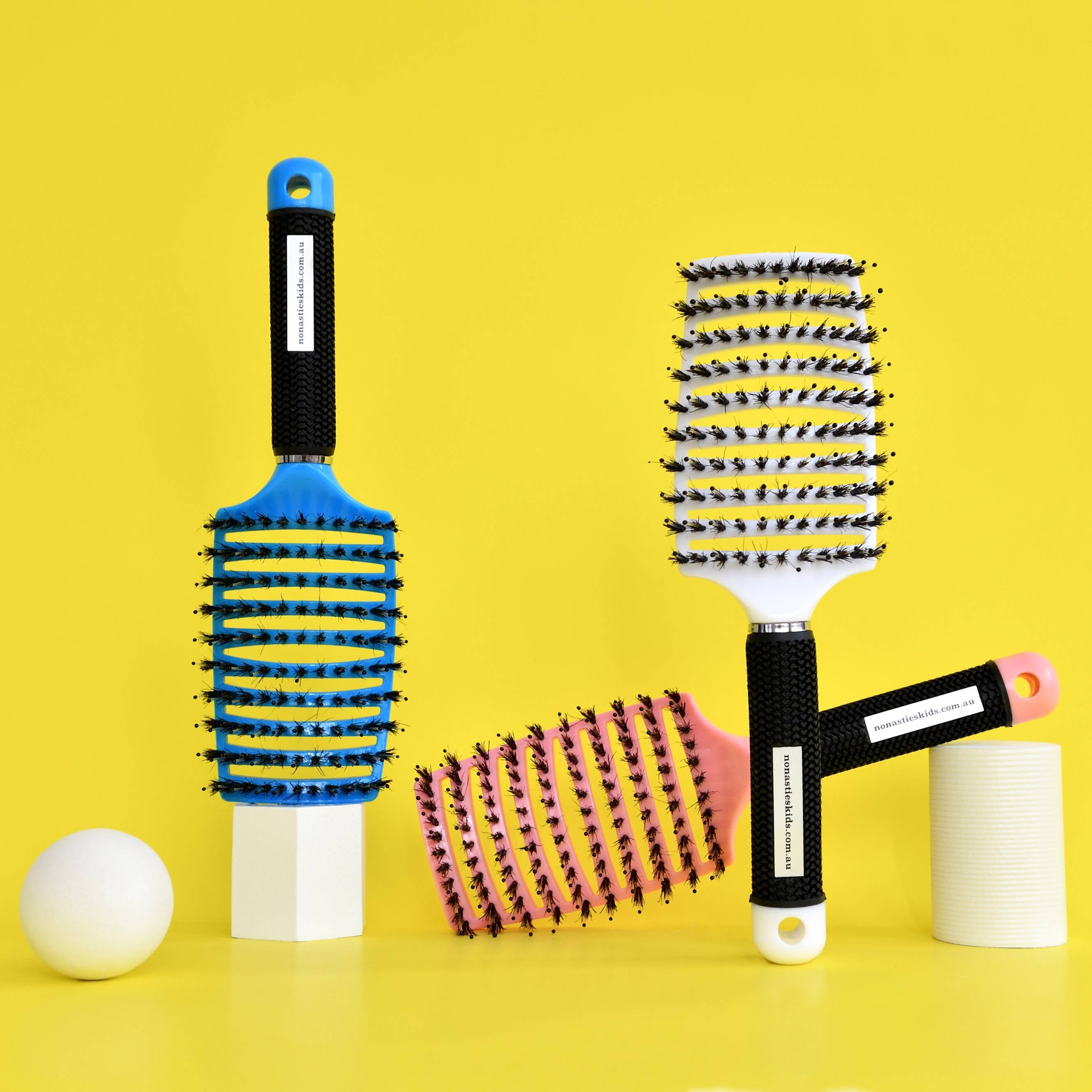no nasties kids - Detangler Hair Tamer Brush Aqua