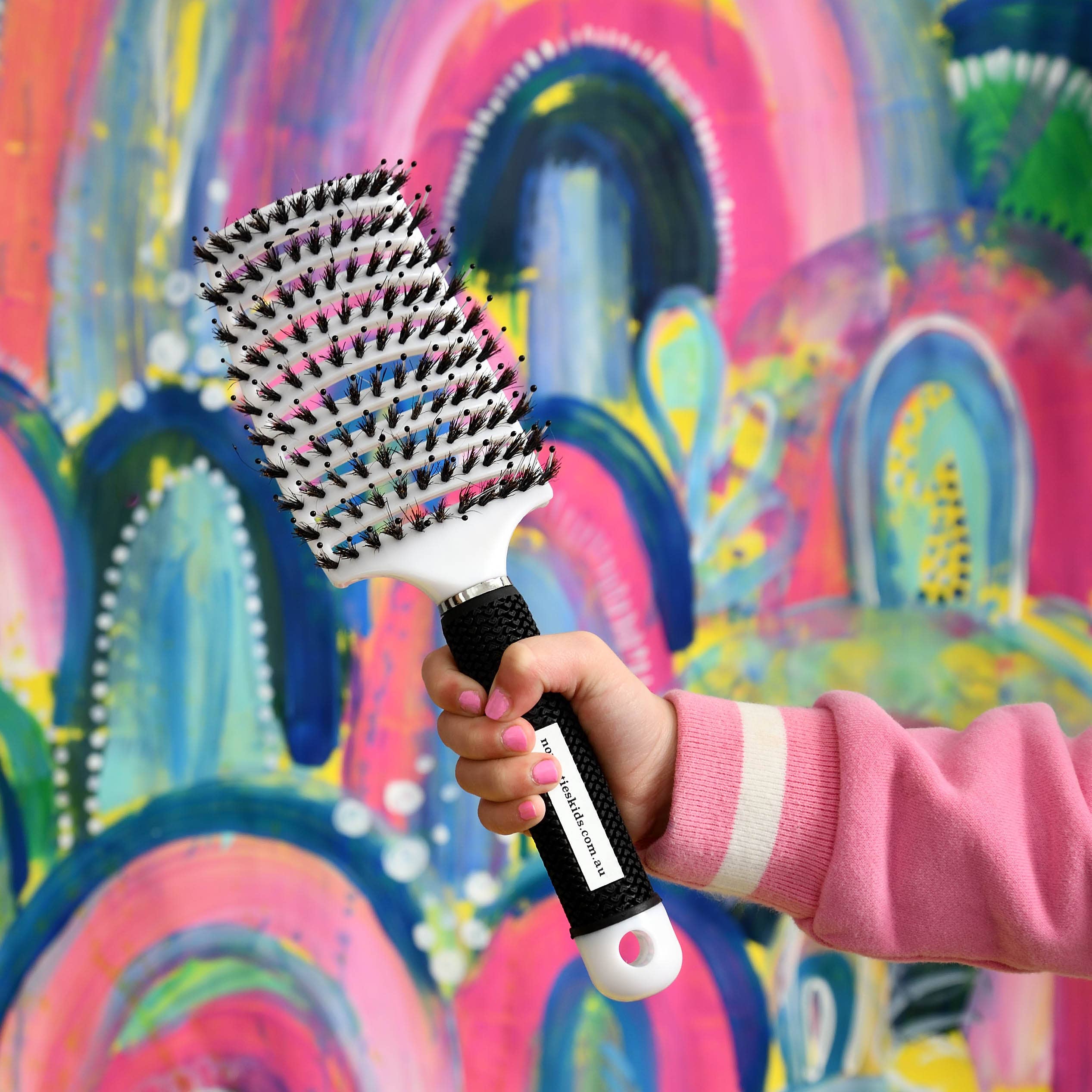 no nasties kids - Detangler Hair Tamer Brush: Pink