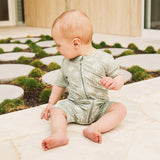 Kynd Baby - Day or Night Onesie Short Sleeve - Palm Tree