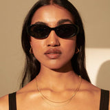 Mardi Oval  Retro Sunglasses
