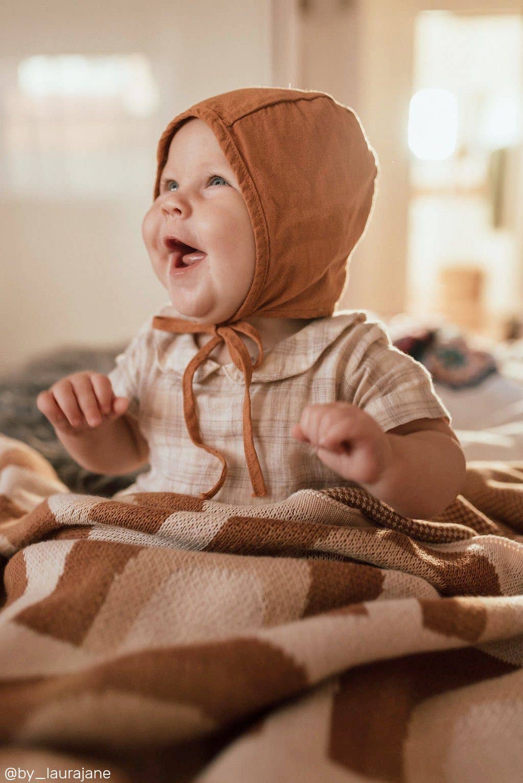 Kiin Baby - Organic Cotton Knitted Blanket: Bloom
