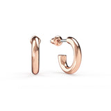 Basics Mix Rose Gold Plated Hoop Carrier Earrings