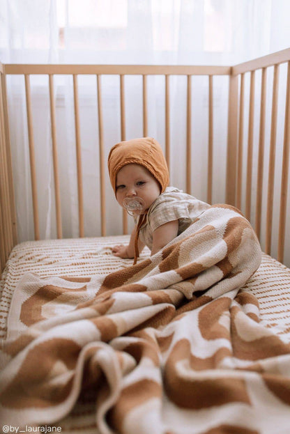 Kiin Baby - Organic Cotton Knitted Blanket: Bloom
