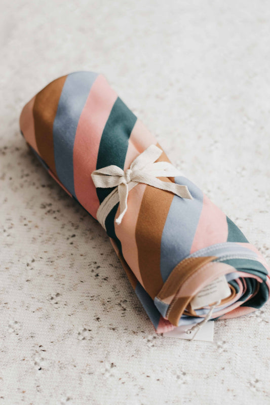 Bencer & Hazelnut - Jersey Swaddle - Retro Stripe