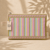 Enjoy The View Large Surf Stripe Travel Pouch