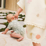 Kynd Baby - Day or Night Onesie Short Sleeve - Palm Tree