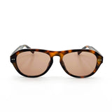L&S Blanc Round Frame Sunglasses in Dark Tort