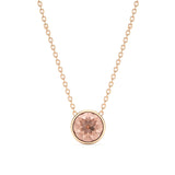 Bella 4 Carat Vintage Rose Crystal Pendant Necklace