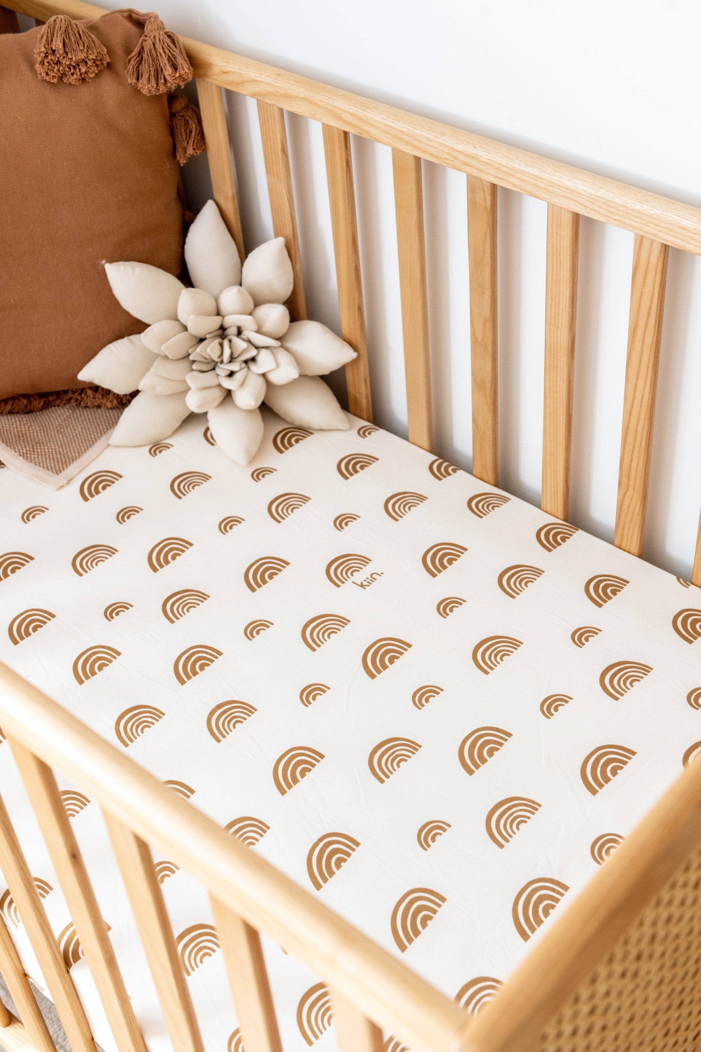 Kiin Baby - Organic Cot Sheet: Heather