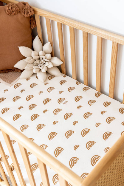 Kiin Baby - Organic Cot Sheet: Heather