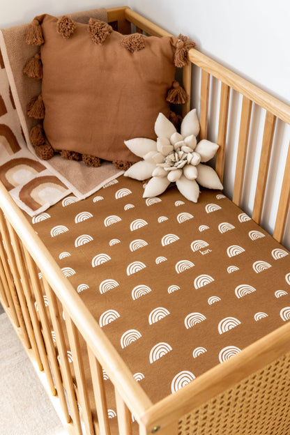 Kiin Baby - Organic Cot Sheet: Heather