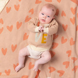 Indus Design - Love Heart Blanket Blush