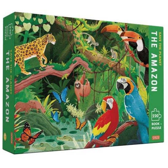 Sassi Save the Planet - The Amazon Puzzle and Book Set, 220 pcs