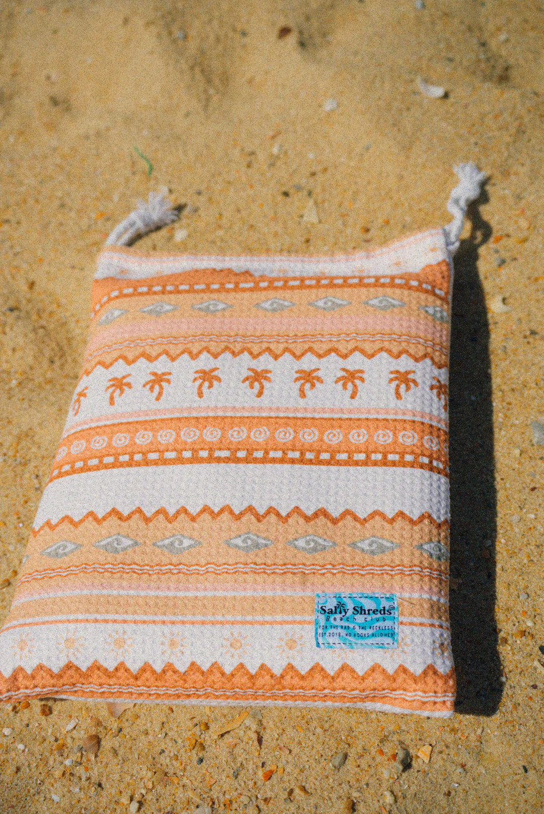 Salty Shreds - Surf wanderer waffle microfiber sand free beach towel