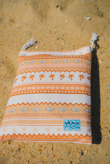 Salty Shreds - Surf wanderer waffle microfiber sand free beach towel