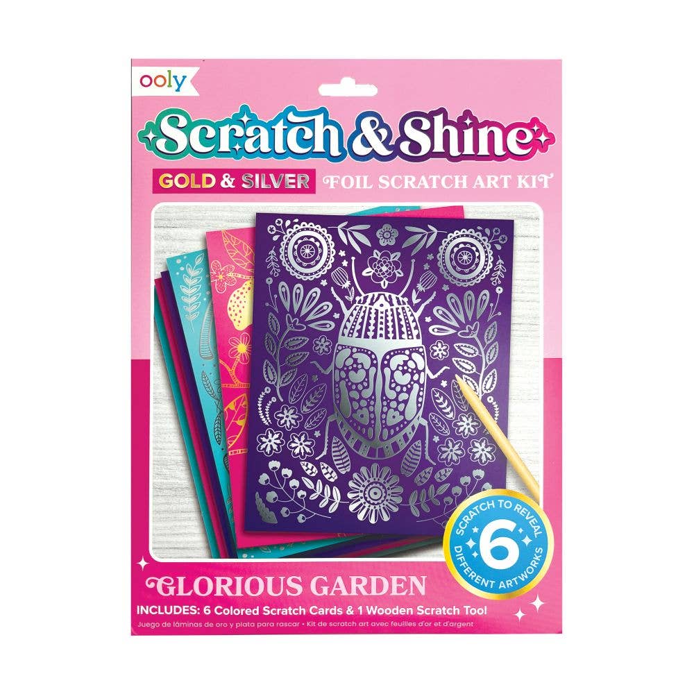 Ooly Scratch &amp; Shine - Glorious Garden