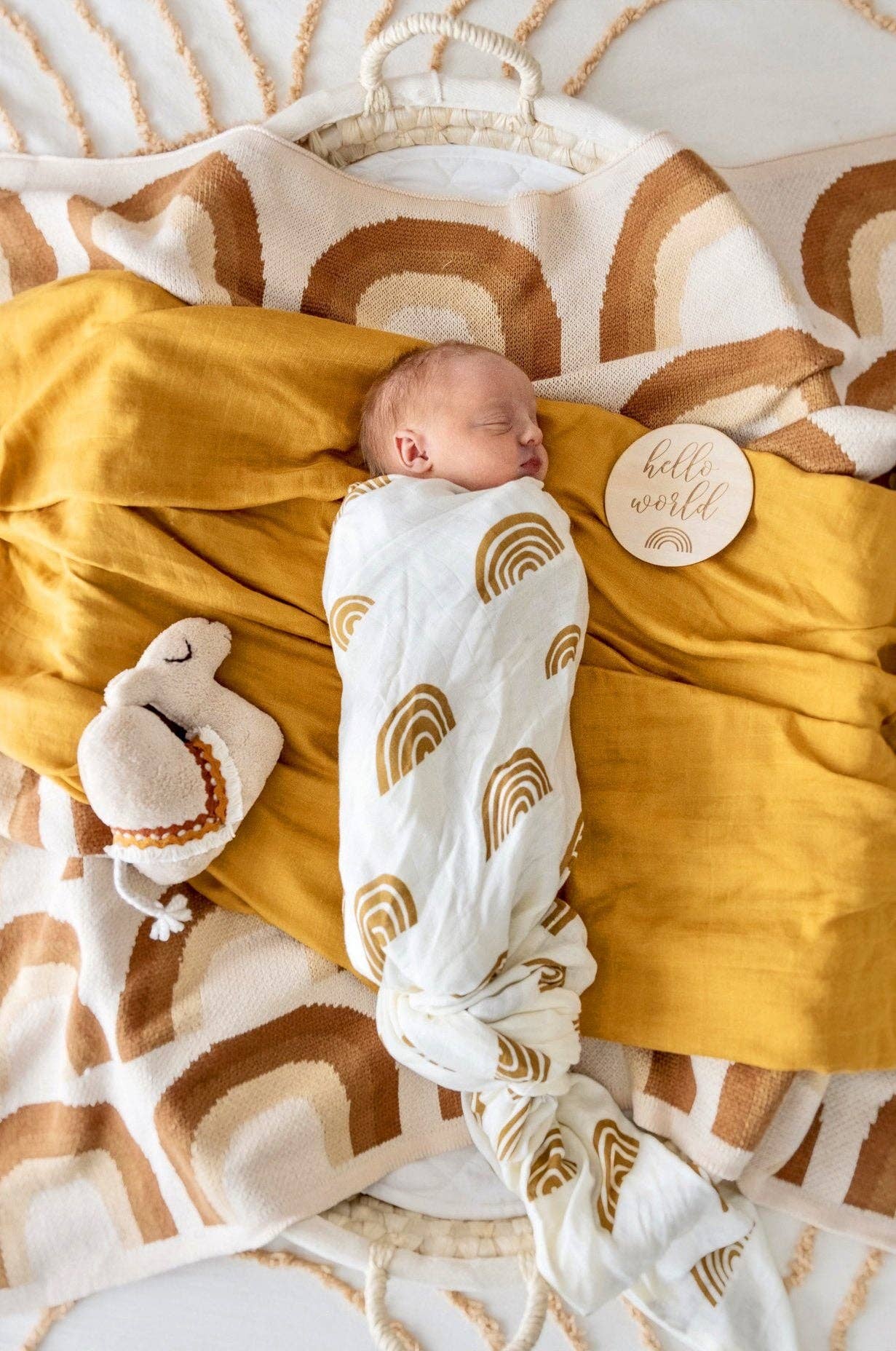 Kiin Baby - Organic Cotton Knitted Blanket: Bloom