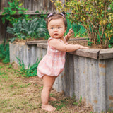 Kynd Baby - Shirred Woven Romper - Check