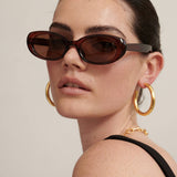 Mardi Oval  Retro Sunglasses