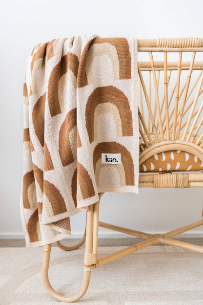 Kiin Baby - Organic Cotton Knitted Blanket: Bloom