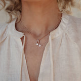 Dotted Sphere Carrier Necklace Chain Gold Plated